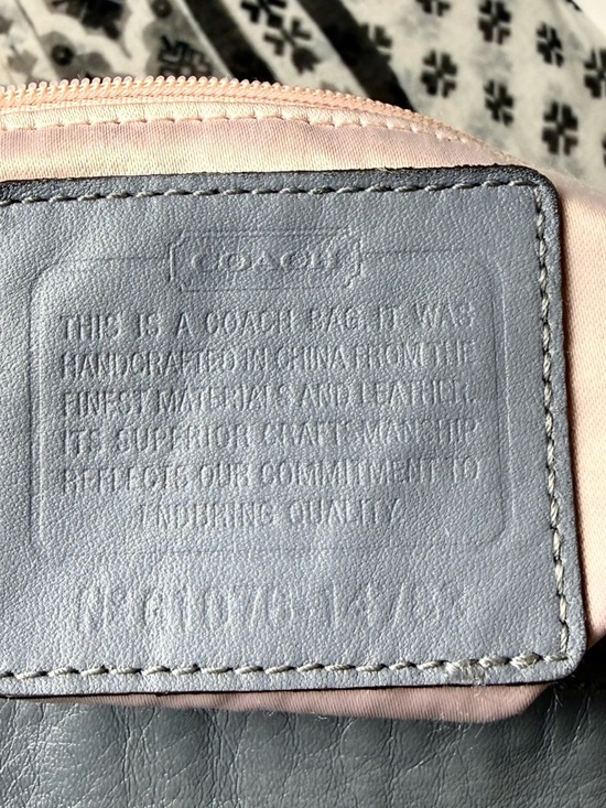 COACH Kristin Hobo Shoulder Bag | Style 14783 | Slate Gray | Silver Hardware - Picture 12 of 13